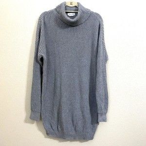 Lovers & Friends Cristina Sweater Dress Size S Gray Turtle Neck Pullover  L2